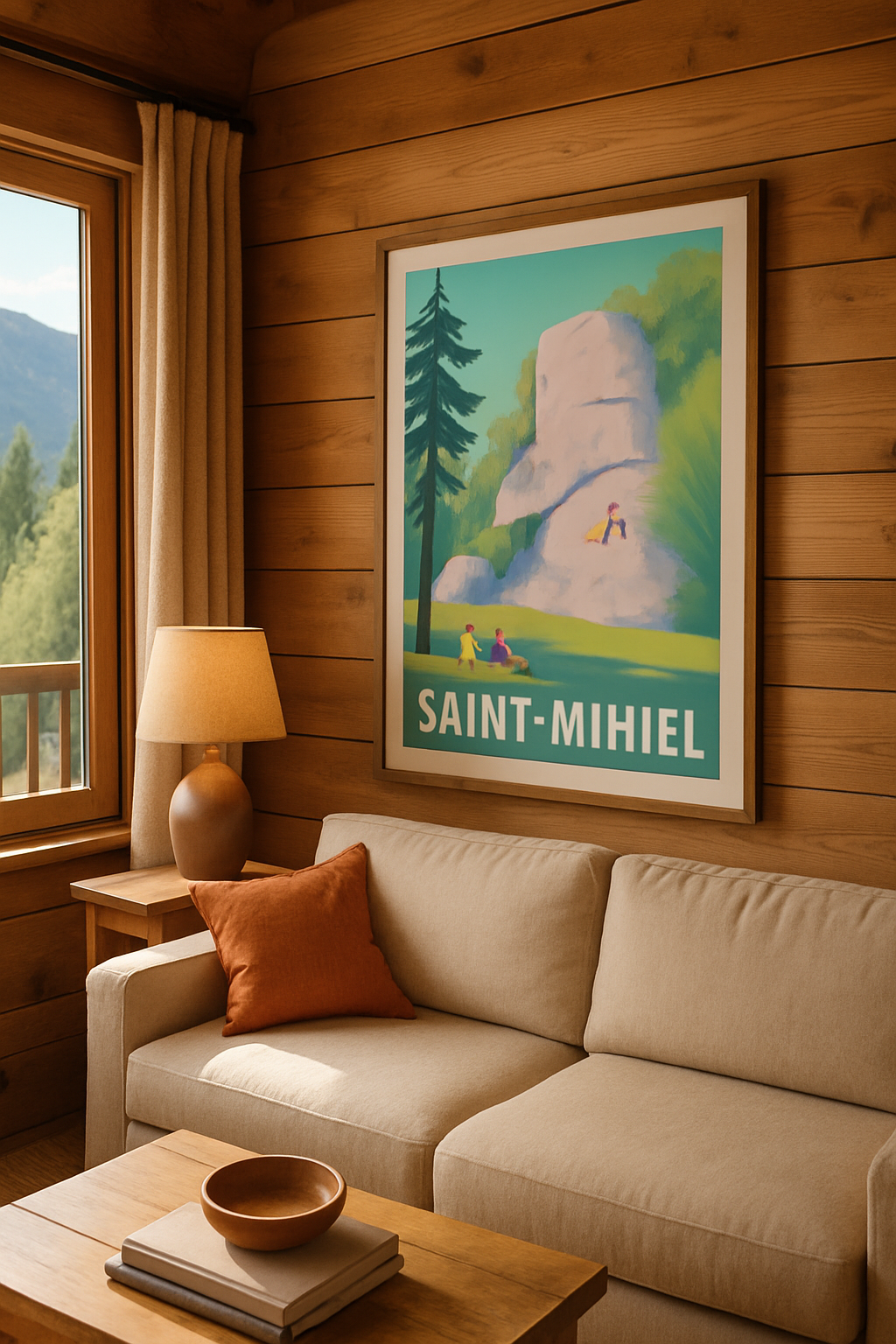 Mise en situation Affiche de Saint-Mihiel - Évasion nature et escalade