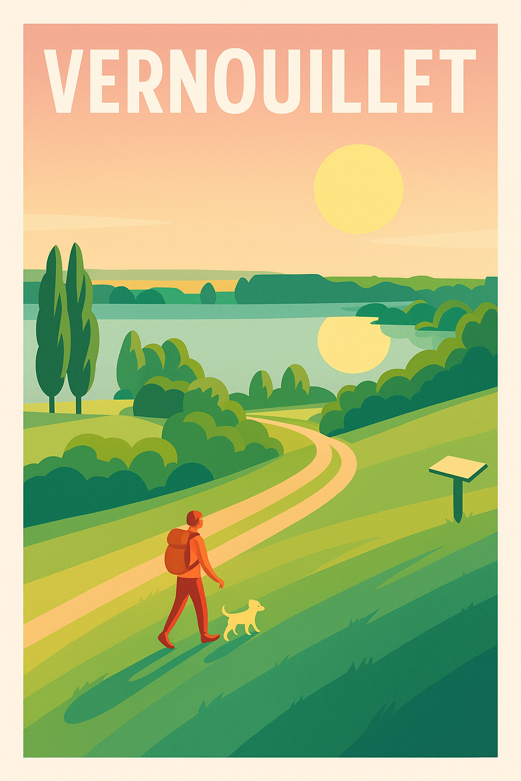 Affiche de Vernouillet - Promenade au cœur de la nature