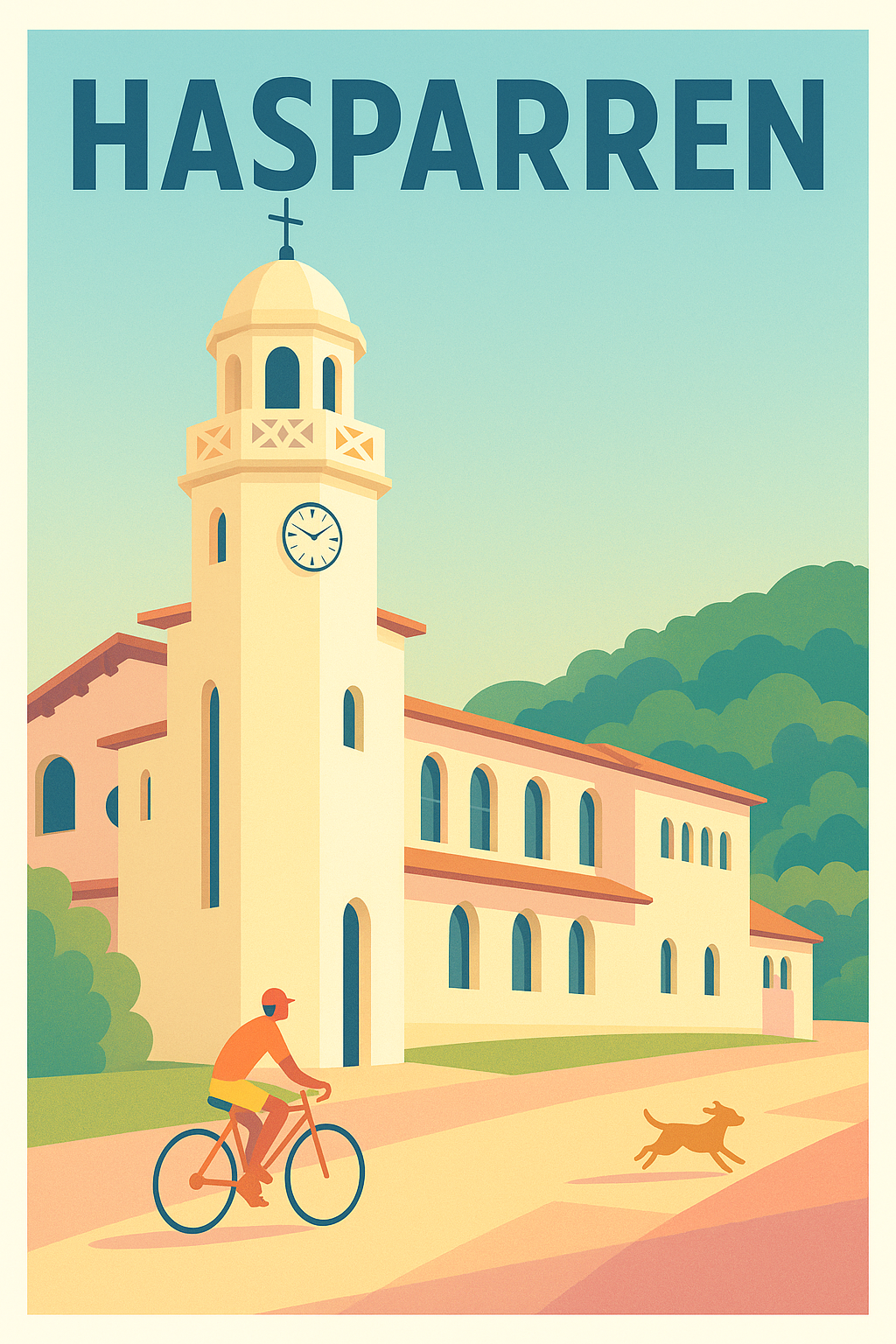 Affiche de Hasparren - Évasion paisible au cœur du Pays Basque