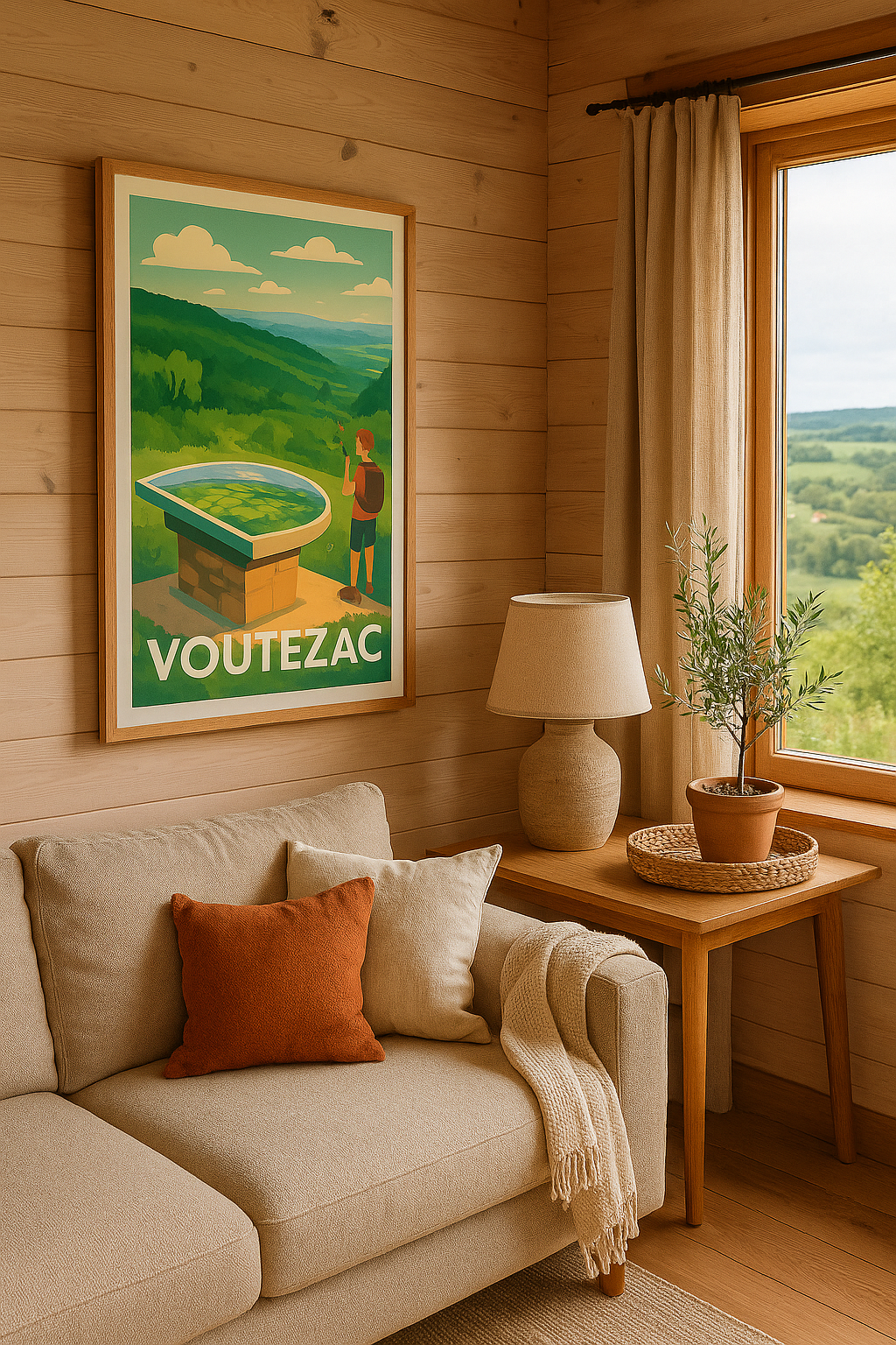 Affiche Voutezac — Escapade nature et découvertes · poster d'art de Voutezac
