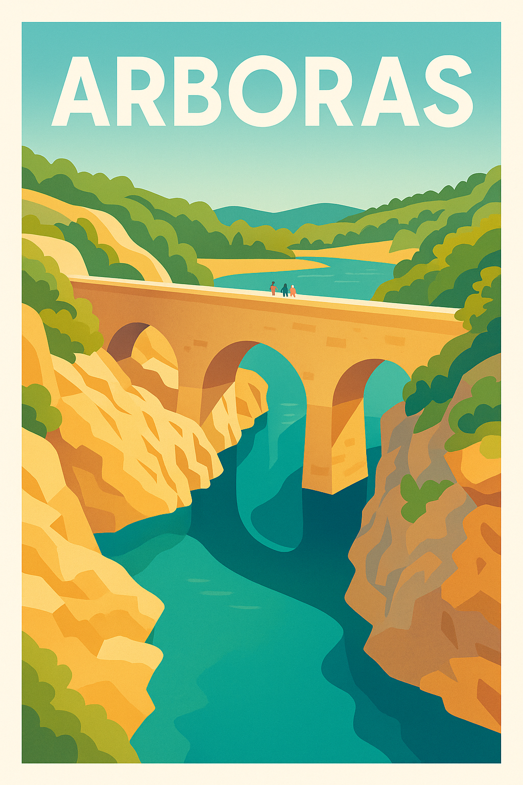Affiche Arboras — La beauté naturelle en poster vintage · poster d'art de Arboras