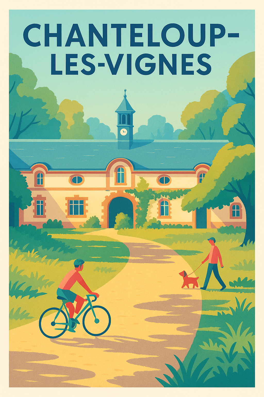 Affiche de Chanteloup-les-Vignes - Incident de lumière bucolique