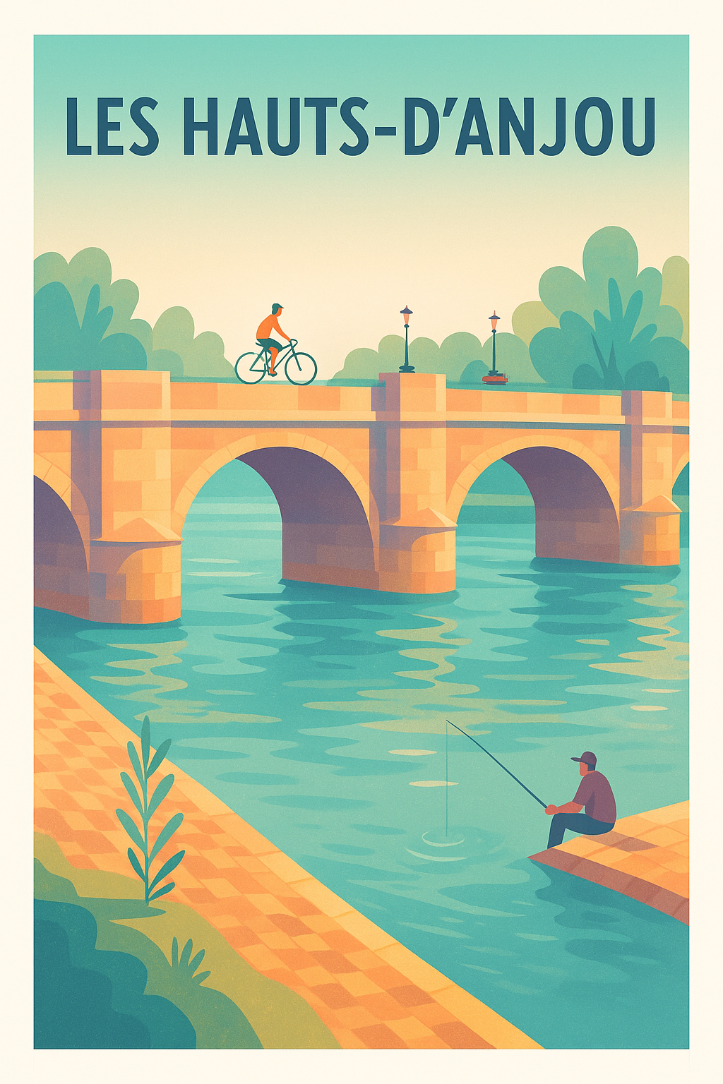 Affiche de Les Hauts-d'Anjou - Évasion tranquille au fil de l'eau