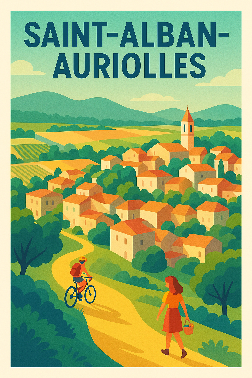 Affiche de Saint-Alban-Auriolles - Charme et douceur en Ardèche