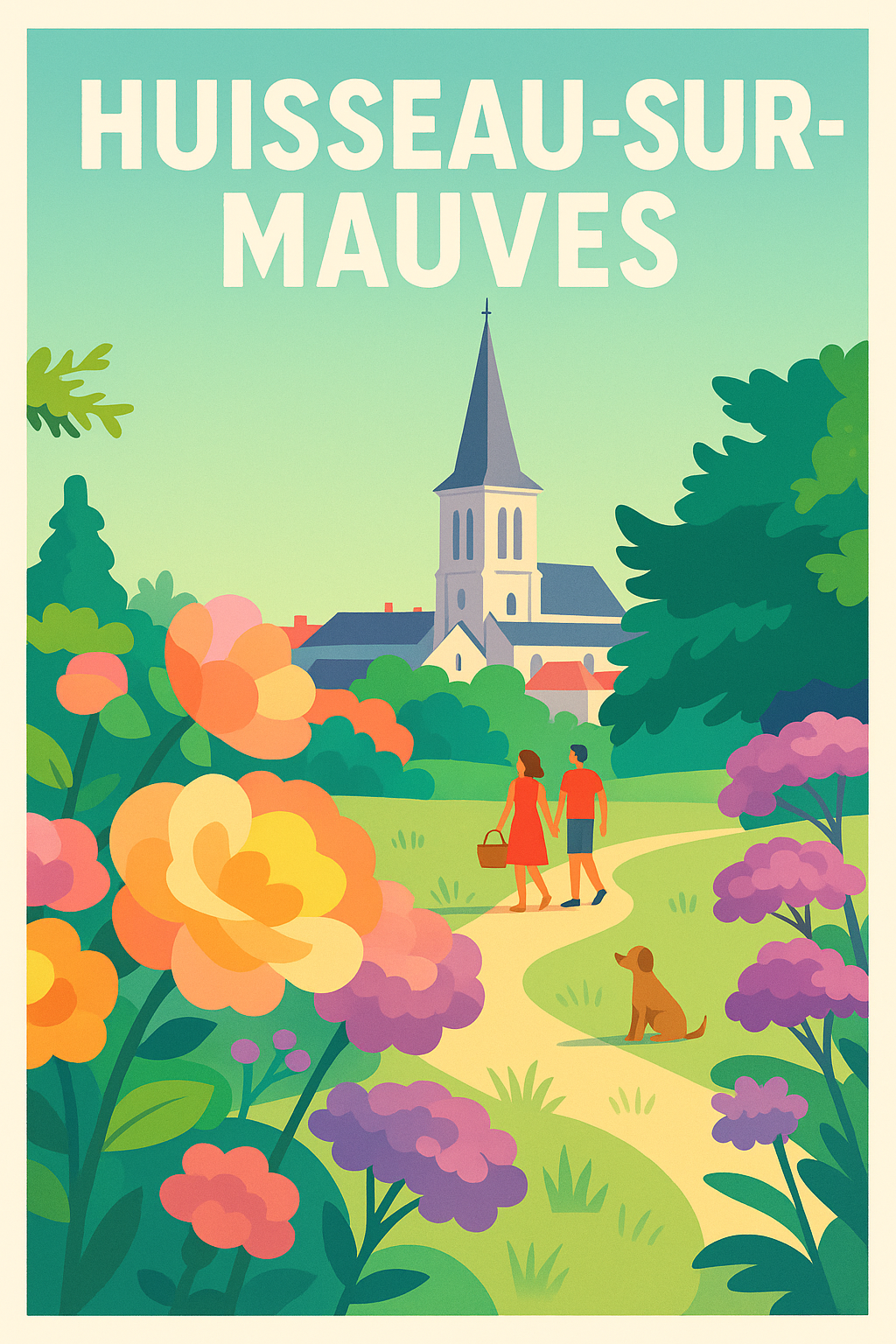 Affiche de Huisseau-sur-Mauves - Une promenade bucolique au cœur du village