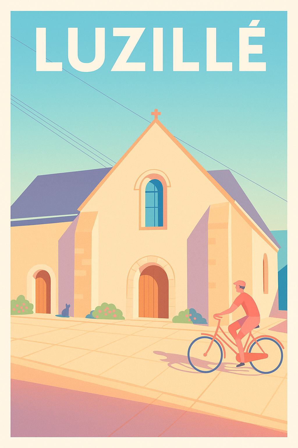 Affiche de Luzillé - Charme et sérénité à vélo