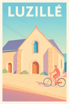 Affiche de Luzillé - Charme et sérénité à vélo