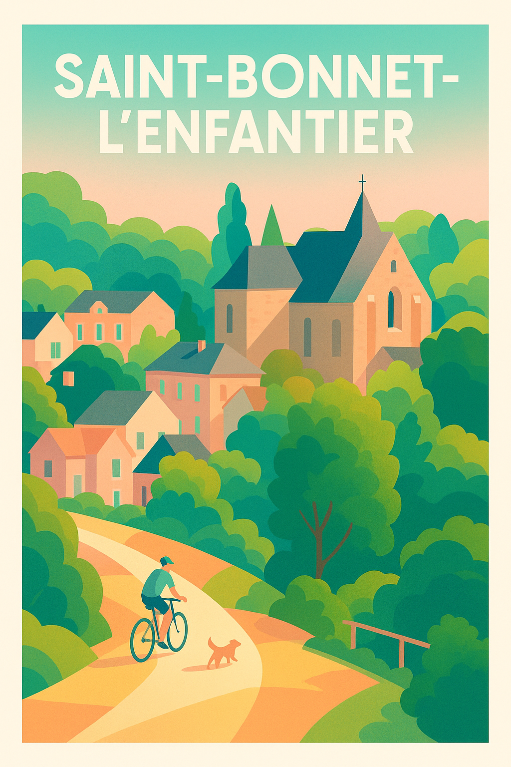 Affiche de Saint-Bonnet-l'Enfantier - Évasion Nature et Sérénité