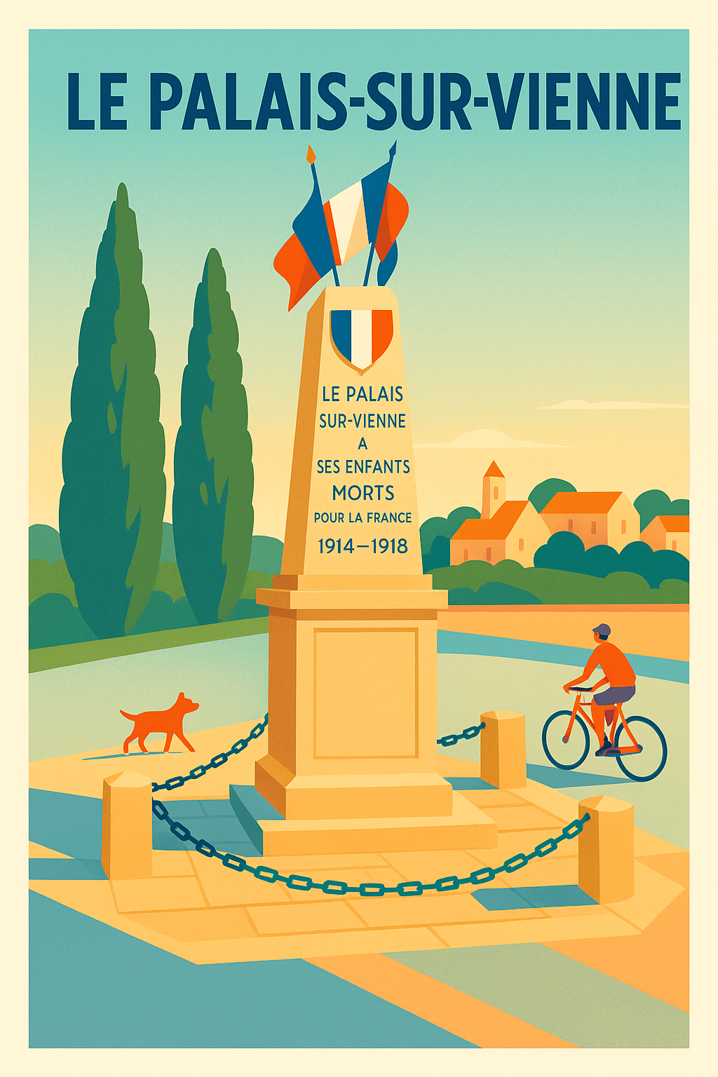 Affiche de Le Palais-sur-Vienne - Hommage et sérénité au cœur de la ville