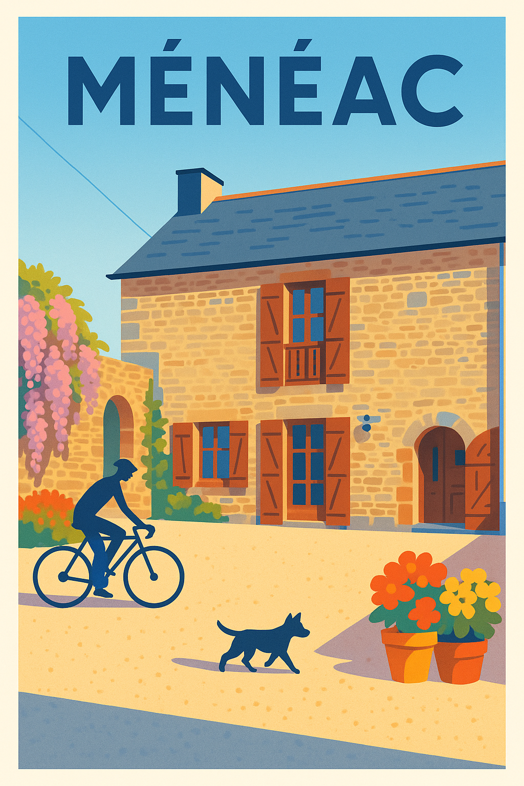 Affiche de Ménéac - Charme paisible et douceur de vivre