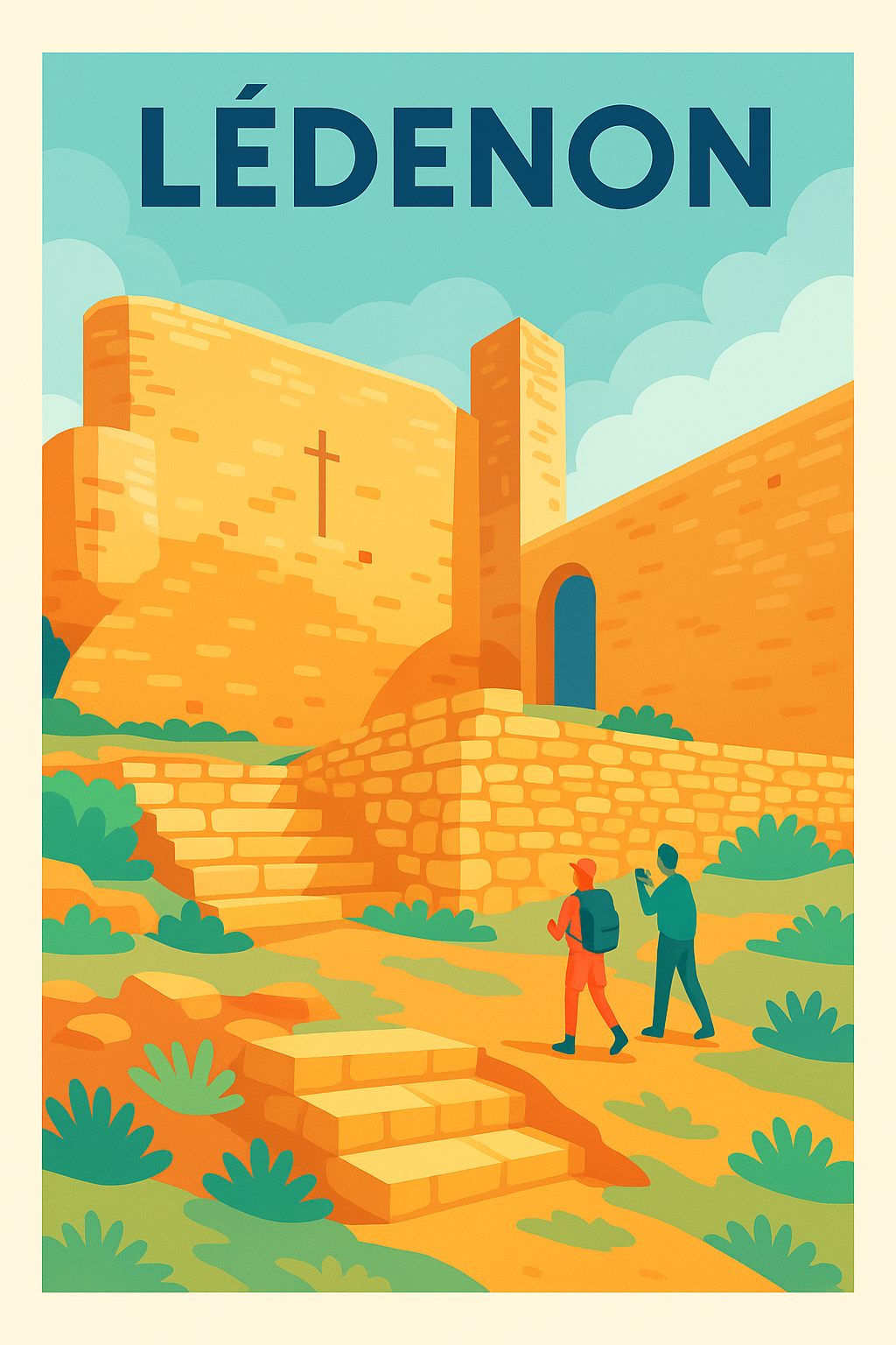 Affiche de Lédenon - Voyage au cœur du patrimoine historique