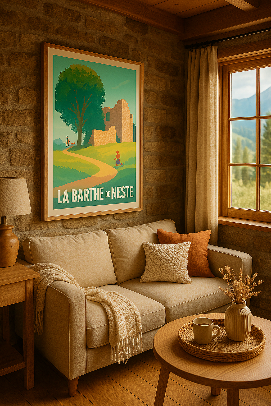Mise en situation Affiche de La Barthe-de-Neste - Charme campagnard et ruines pittoresques