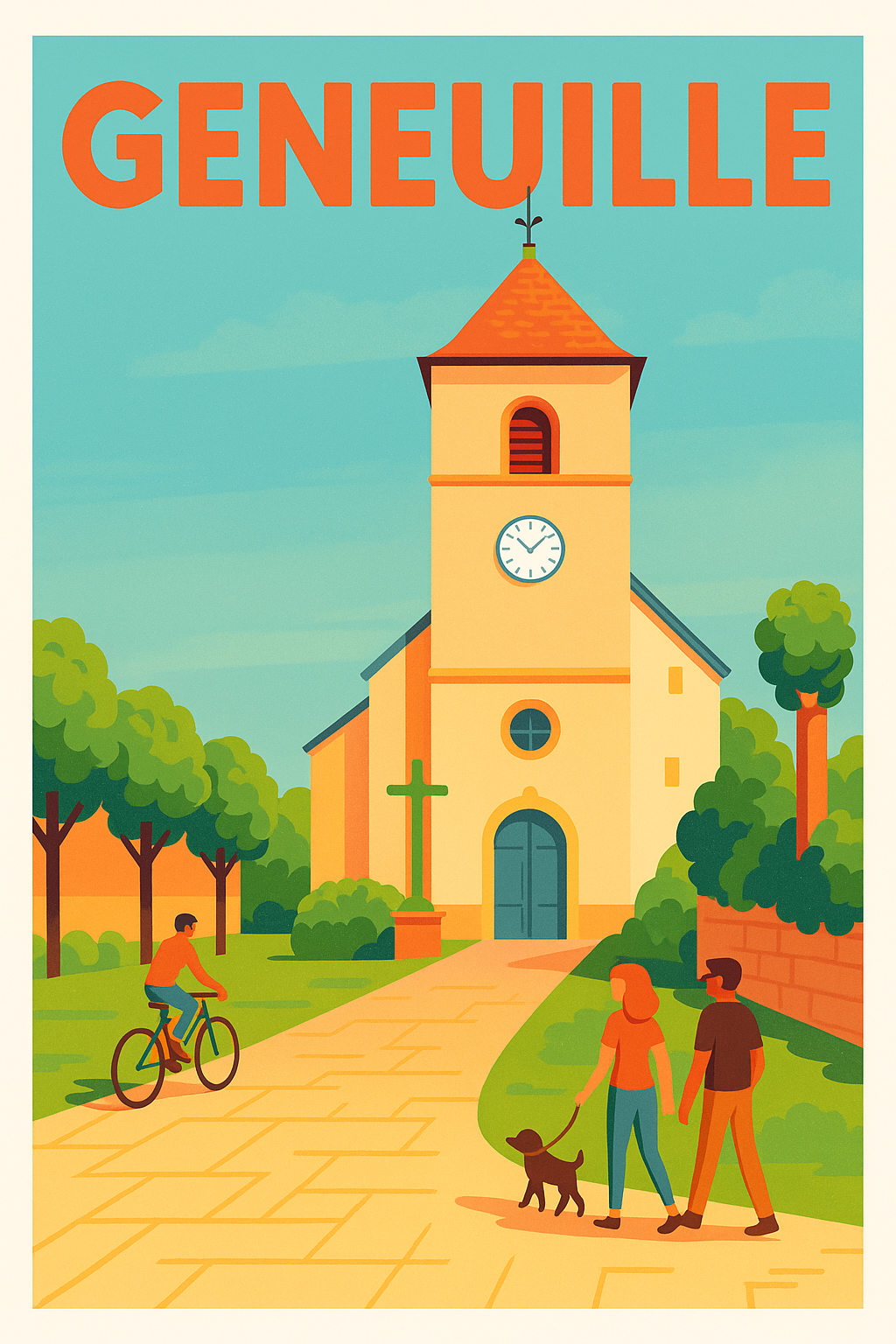 Affiche de Geneuille - Charme et sérénité au cœur du village