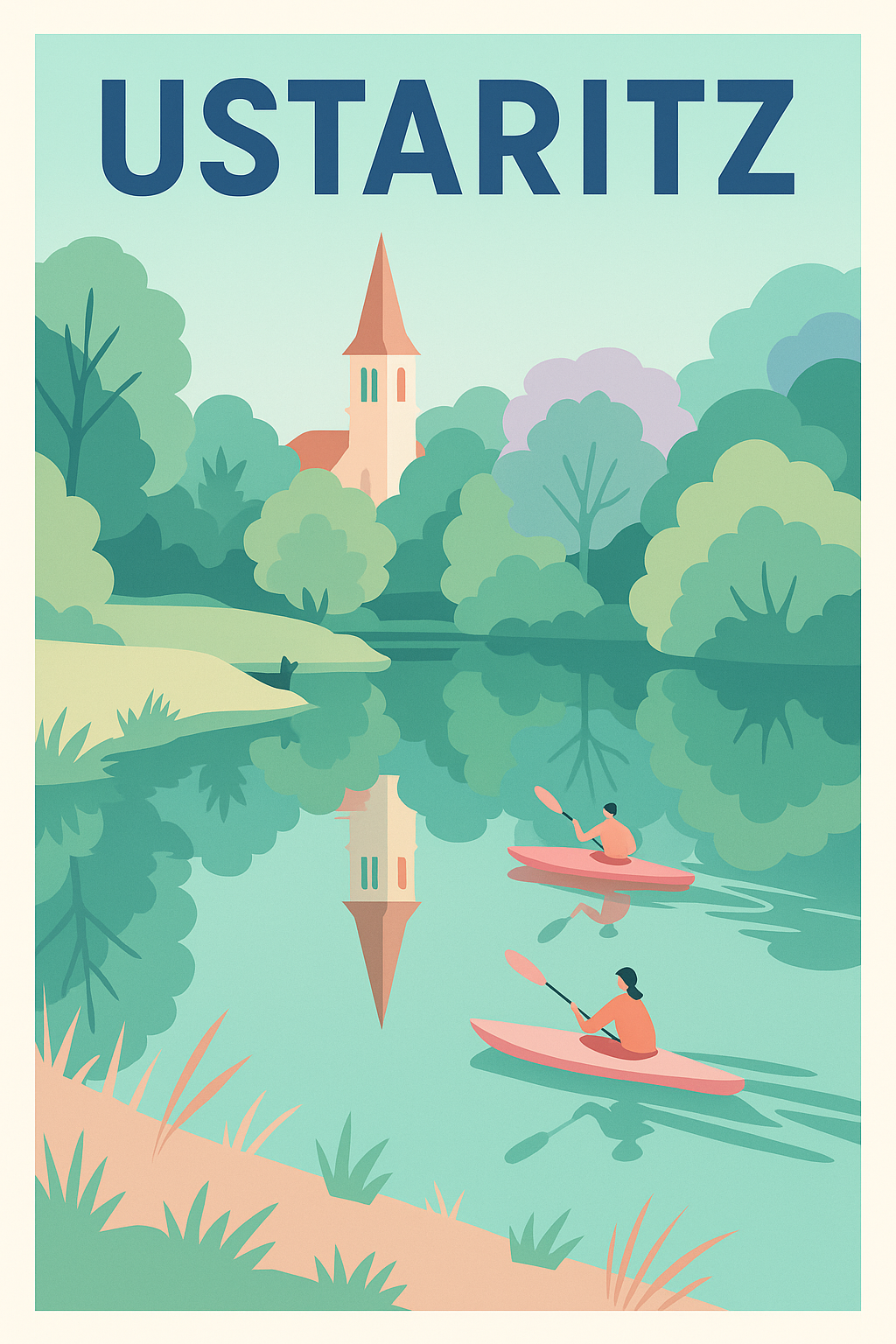 Affiche de Ustaritz - Nature et calme au fil de l'eau