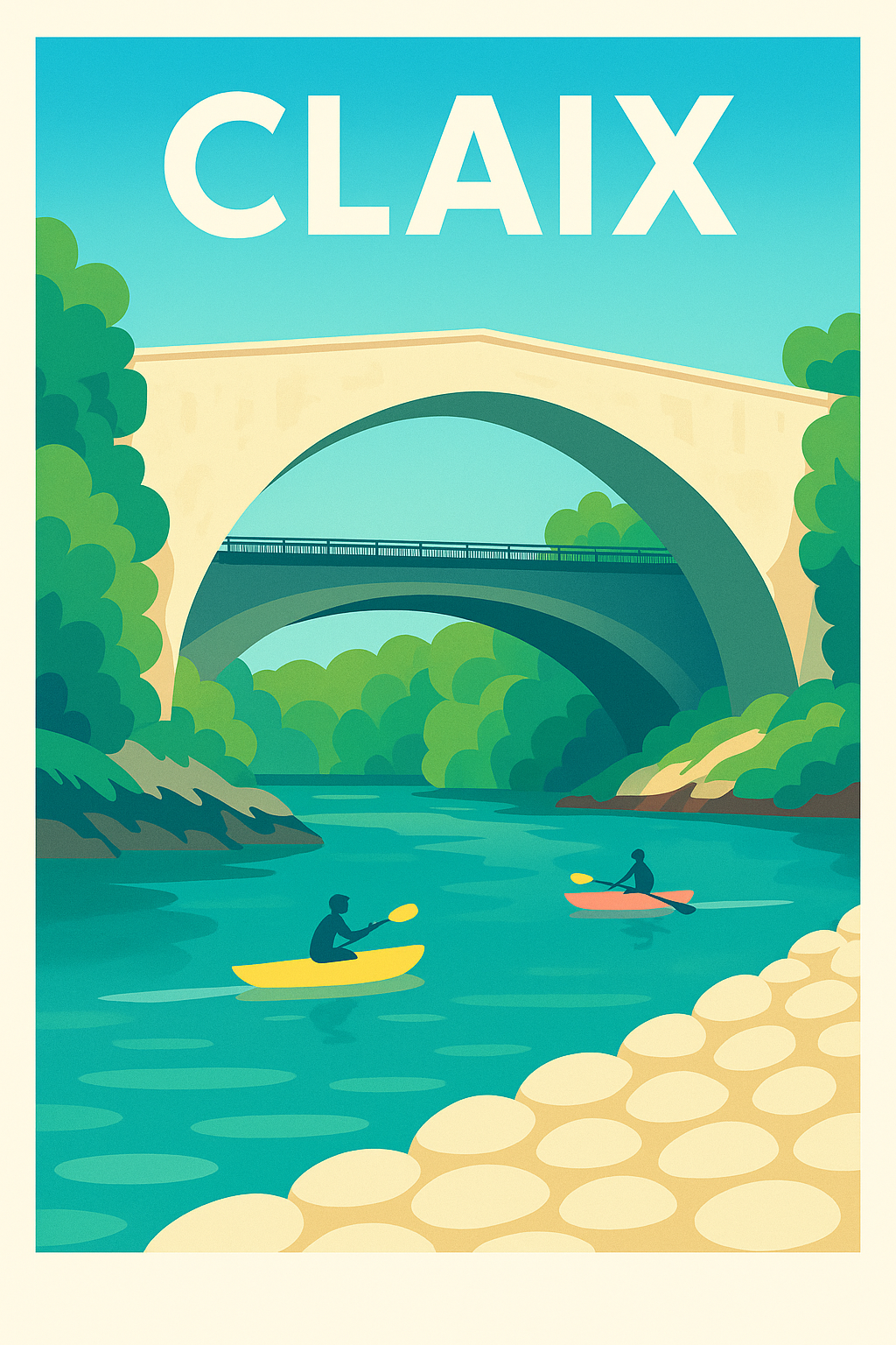 Affiche de Claix - Évasion paisible au fil de l'eau