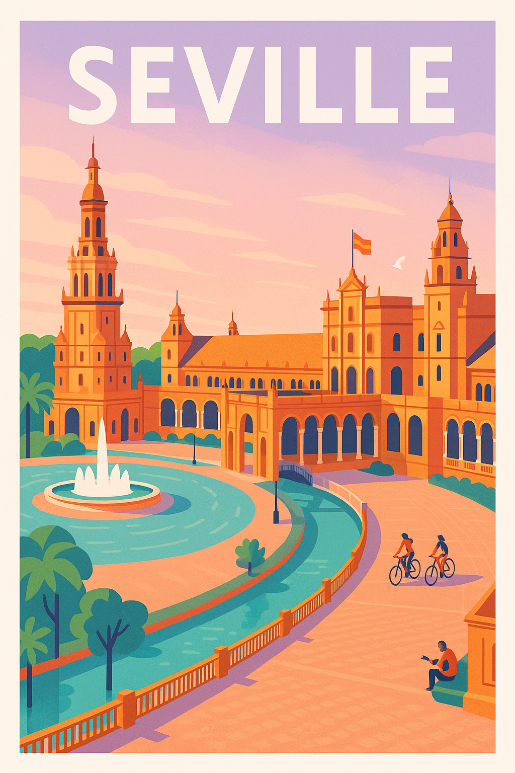 Affiche de Séville - L'élégance intemporelle andalouse