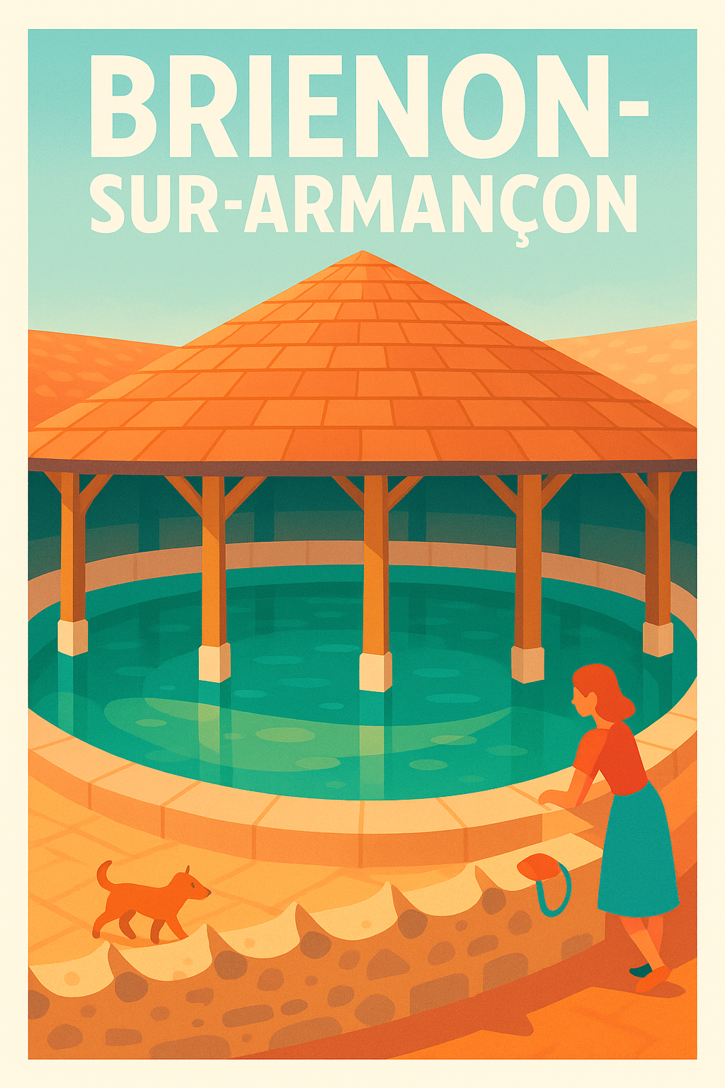 Affiche de Brienon-sur-Armançon - Harmonie et Sérénité au Lavoir