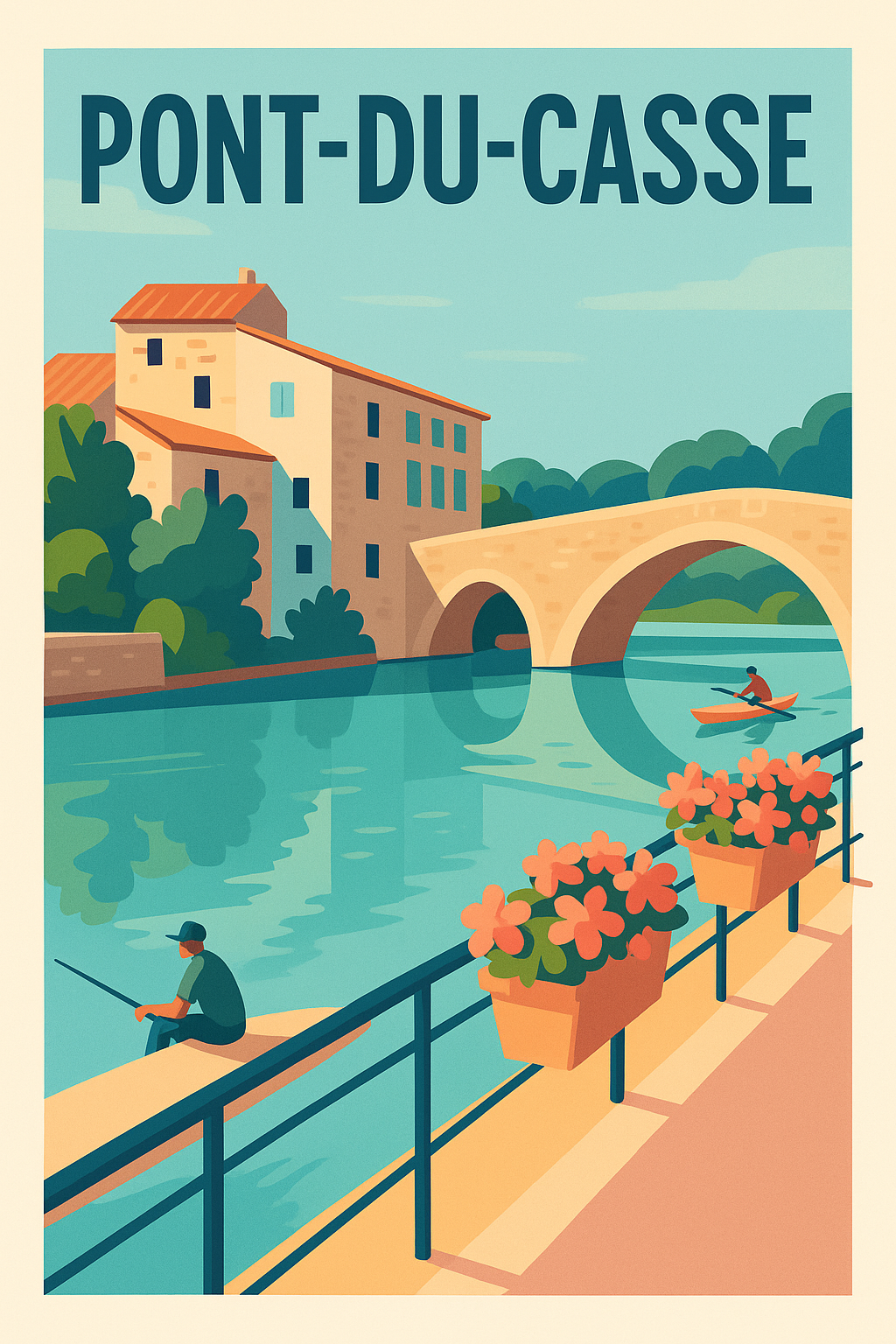 Affiche de Pont-du-Casse - Sérénité au fil de l'eau