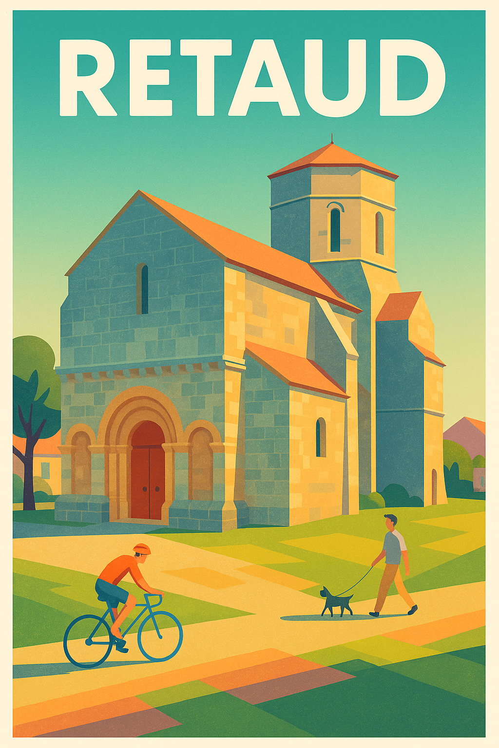 Affiche de Rétaud - Charme historique et douceur de vivre