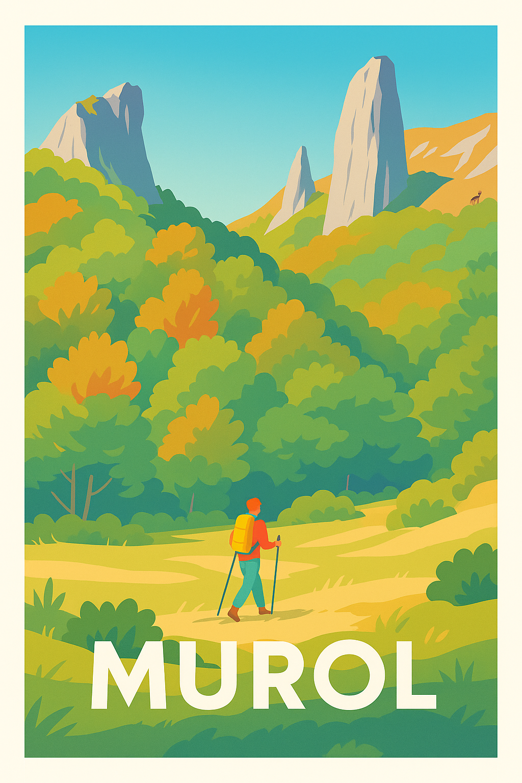 Affiche Murol — Évasion nature et randonnées en plein air · poster d'art de Murol