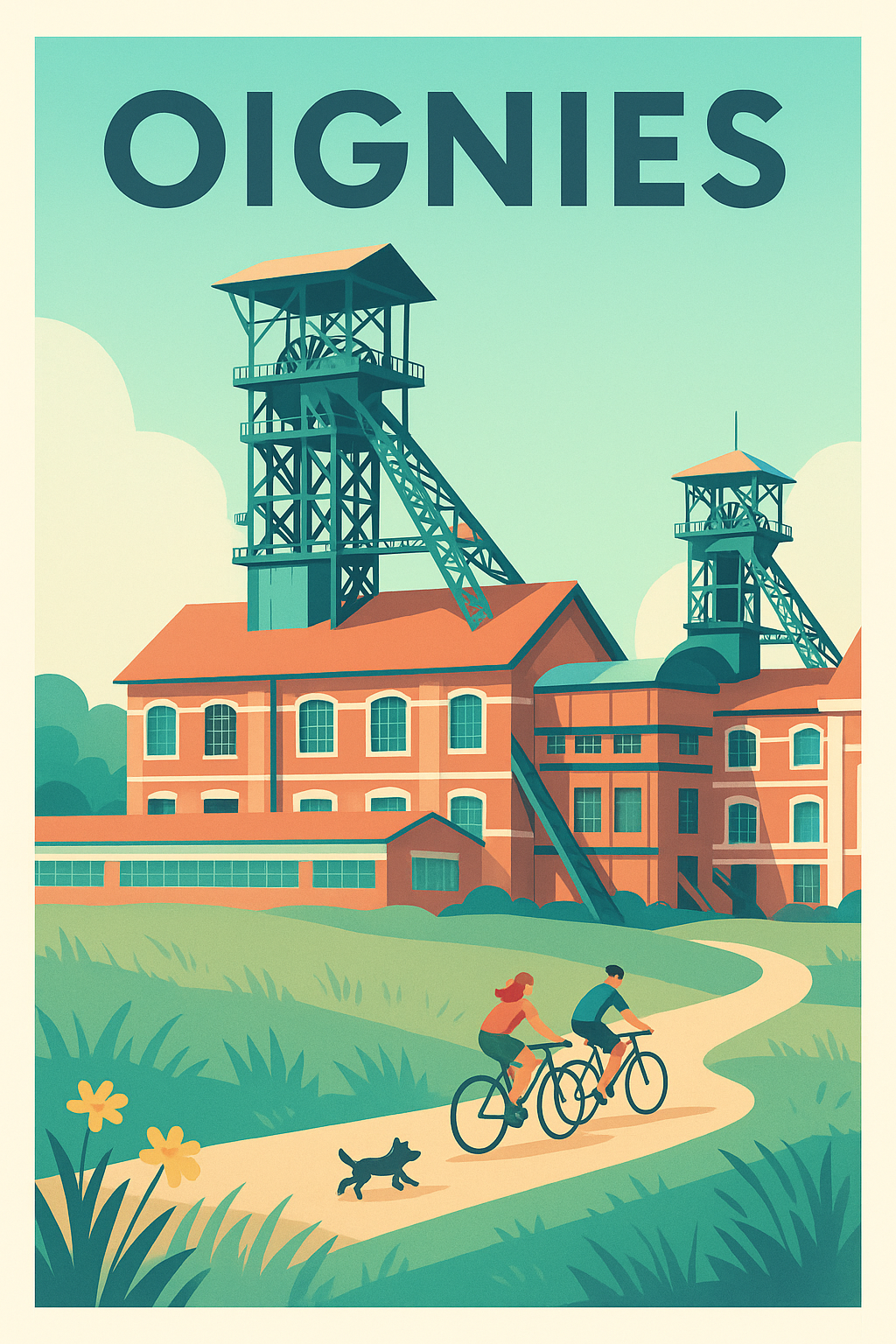 Affiche de Oignies - Balade entre nature et patrimoine industriel