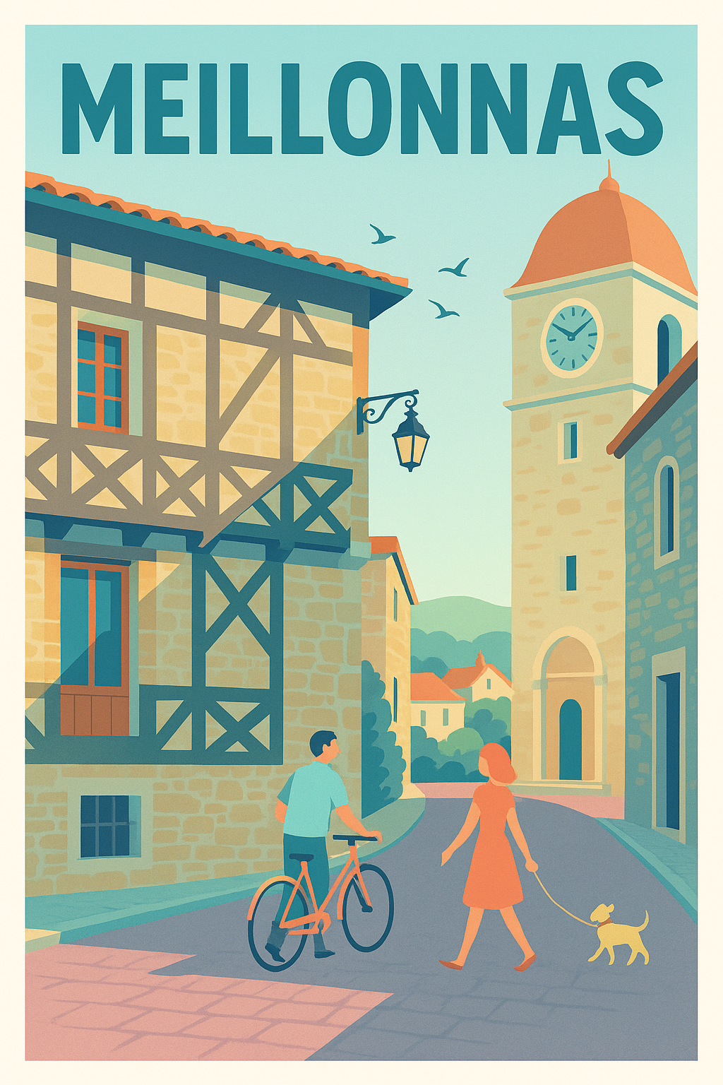 Affiche de Meillonnas - Charme et douceur de vie au cœur du village