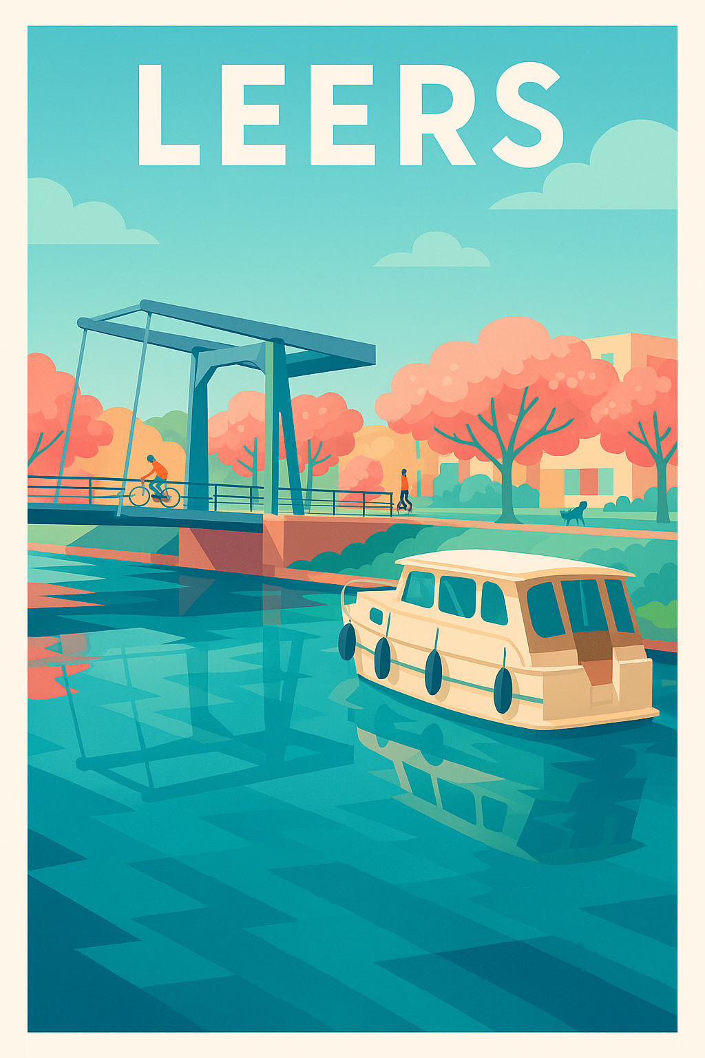 Affiche de Leers - Sérénité au fil de l'eau