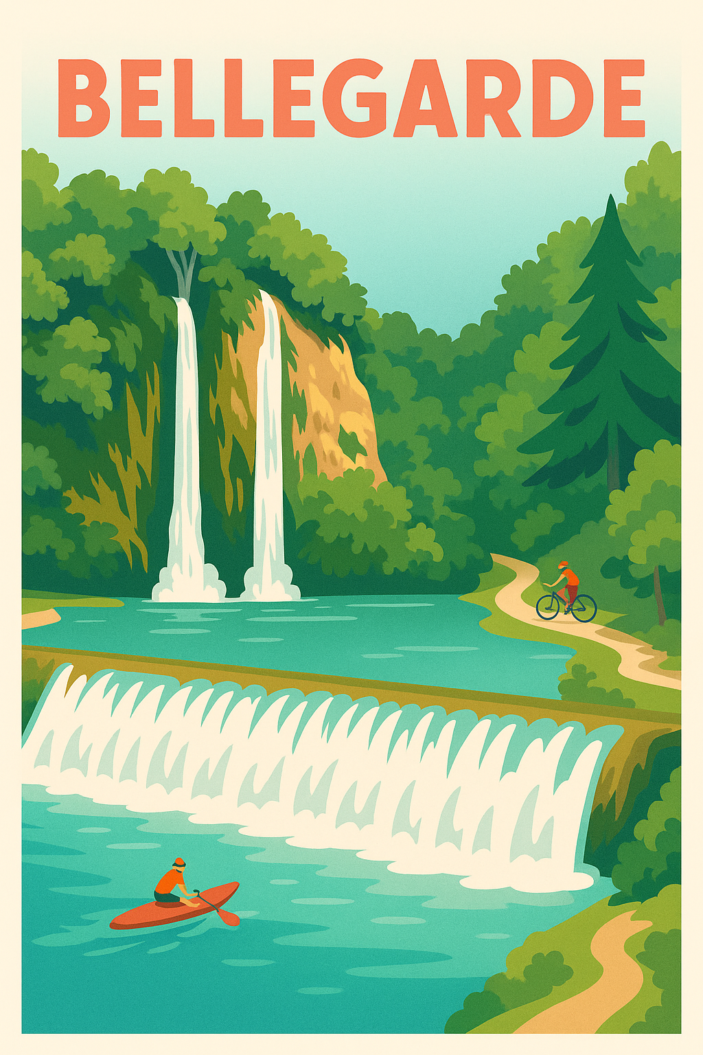 Affiche de Bellegarde - Nature et aventures au fil de l'eau