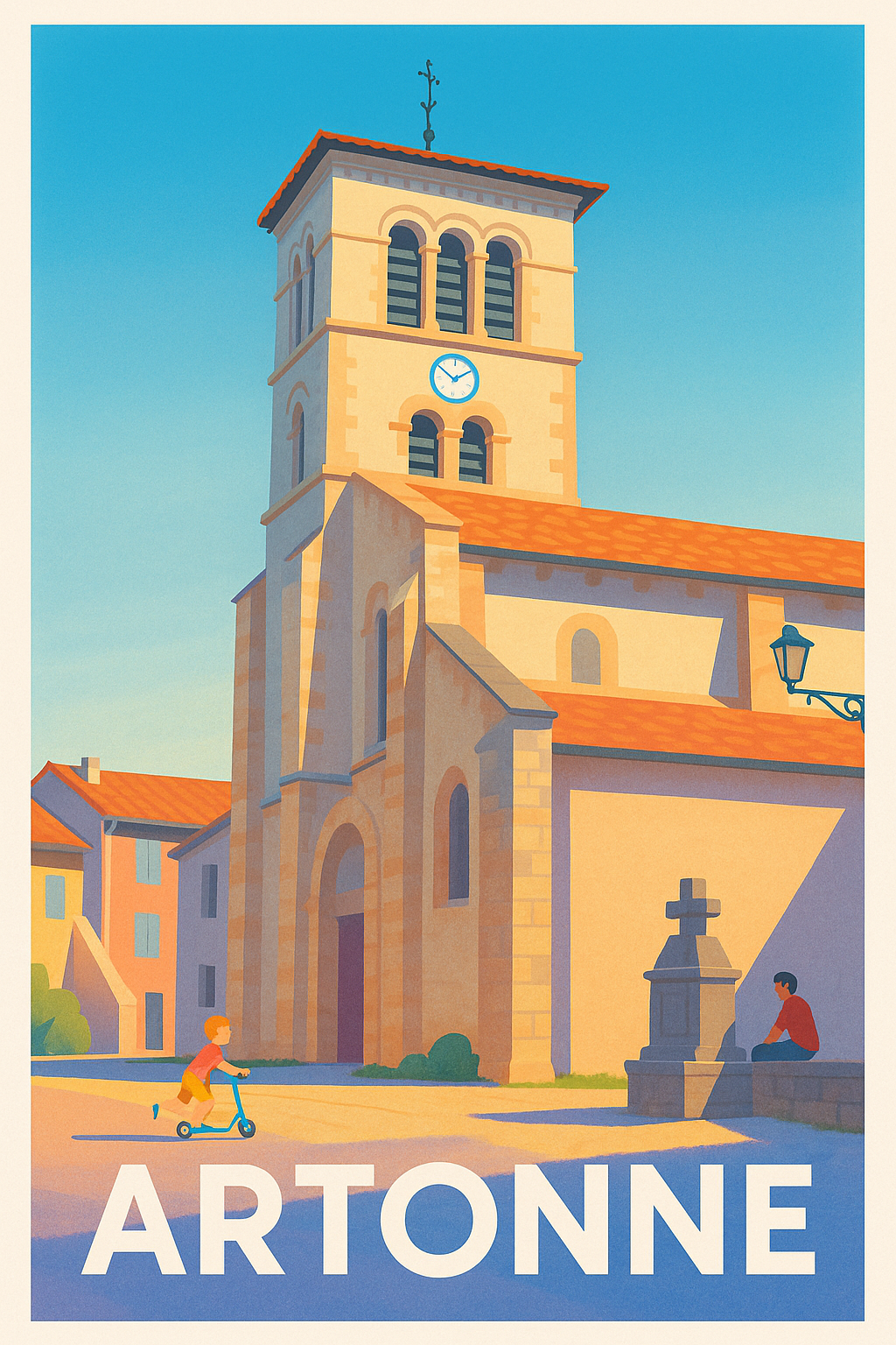Affiche Artonne — Charme et sérénité au cœur du village · poster d'art de Artonne