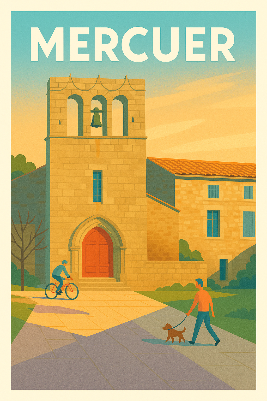 Affiche de Mercuer - Charme paisible en Ardèche