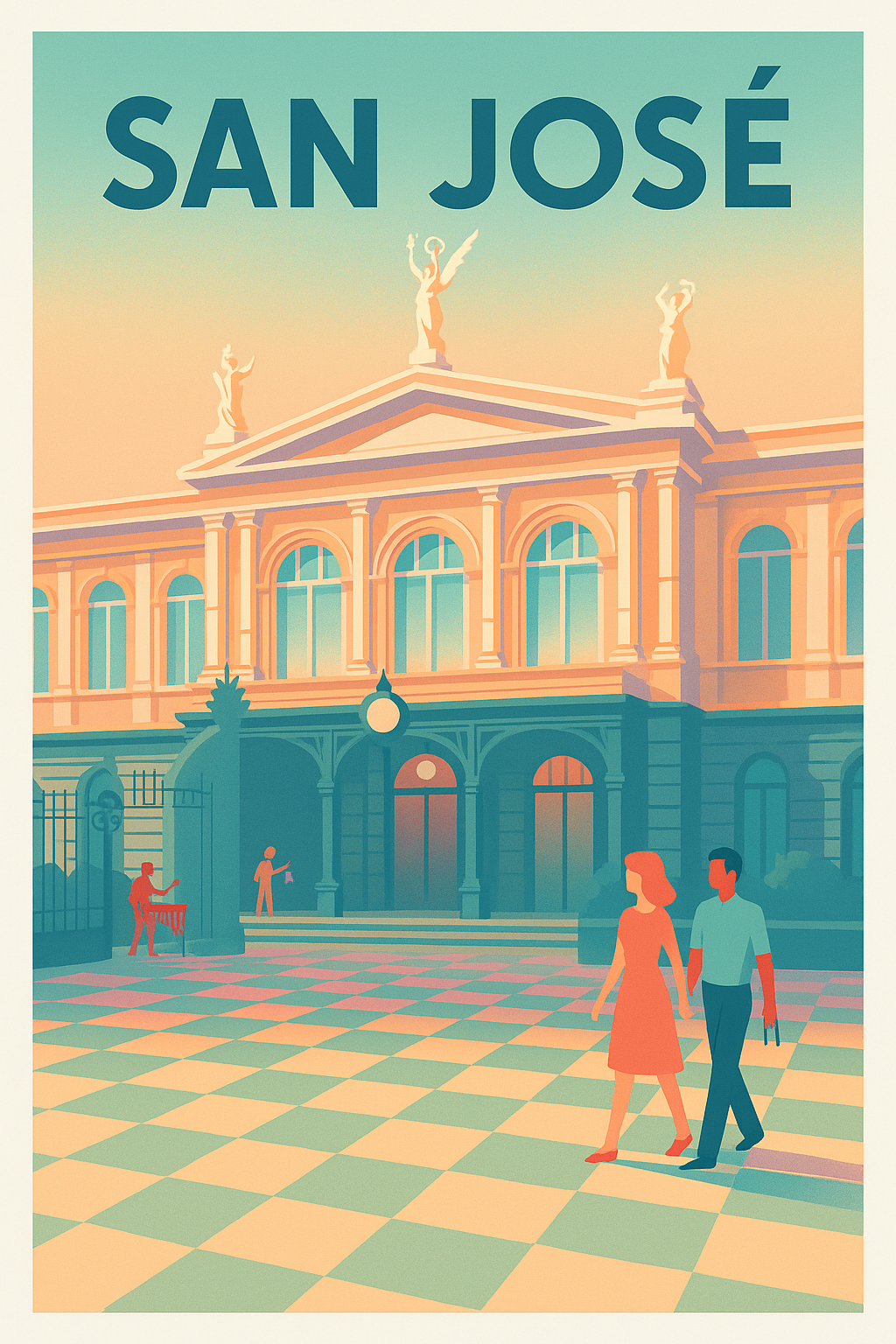 Affiche de San José - L'élégance intemporelle au cœur de la ville
