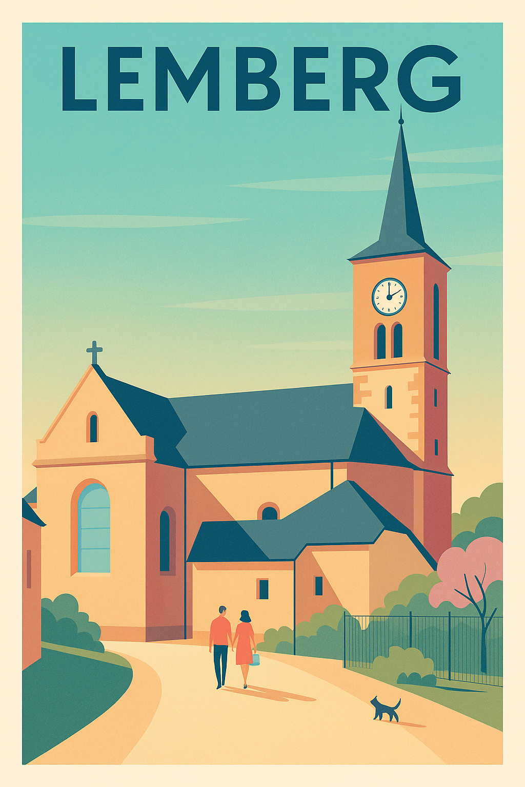 Affiche de Lemberg - Charme paisible au cœur du village