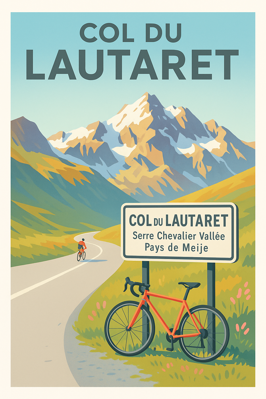 Affiche de Col du Lautaret - L'escapade alpine à vélo