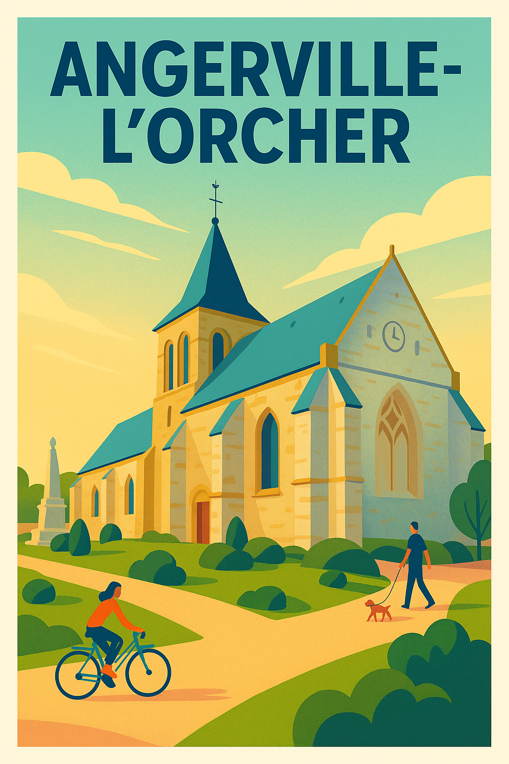 Affiche de Angerville-l'Orcher - Charme intemporel et douceur de vivre