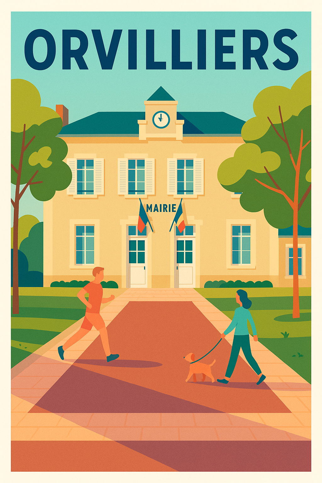 Affiche de Orvilliers - Un instant de vie paisible au cœur du village