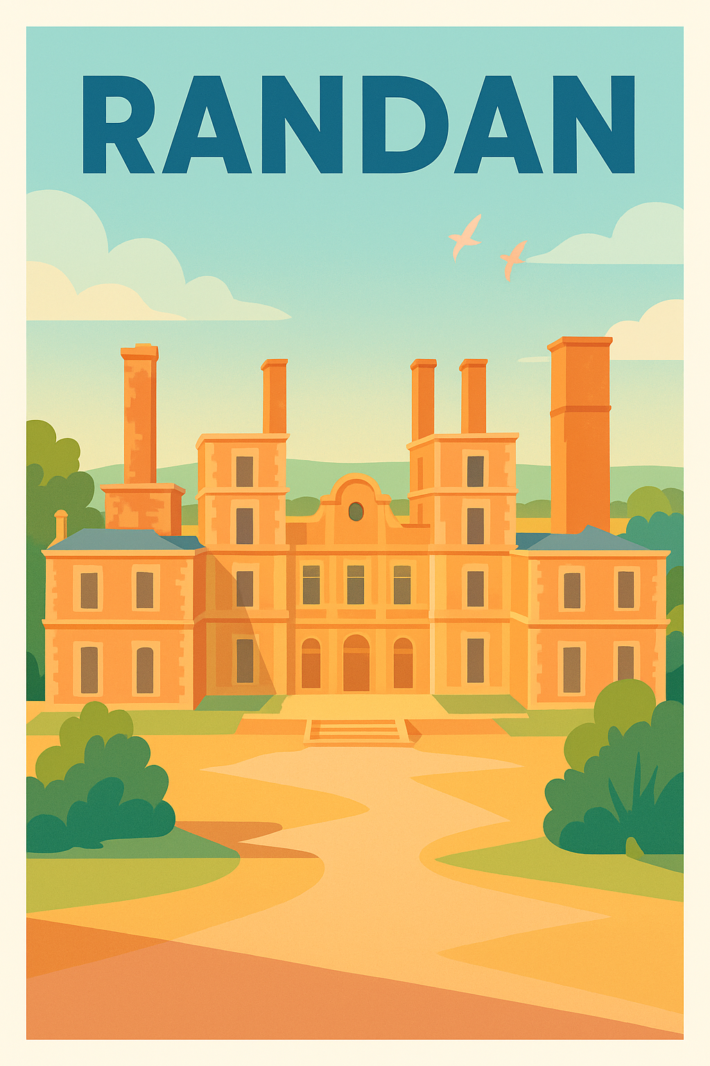 Affiche de Randan - L'élégance intemporelle du château