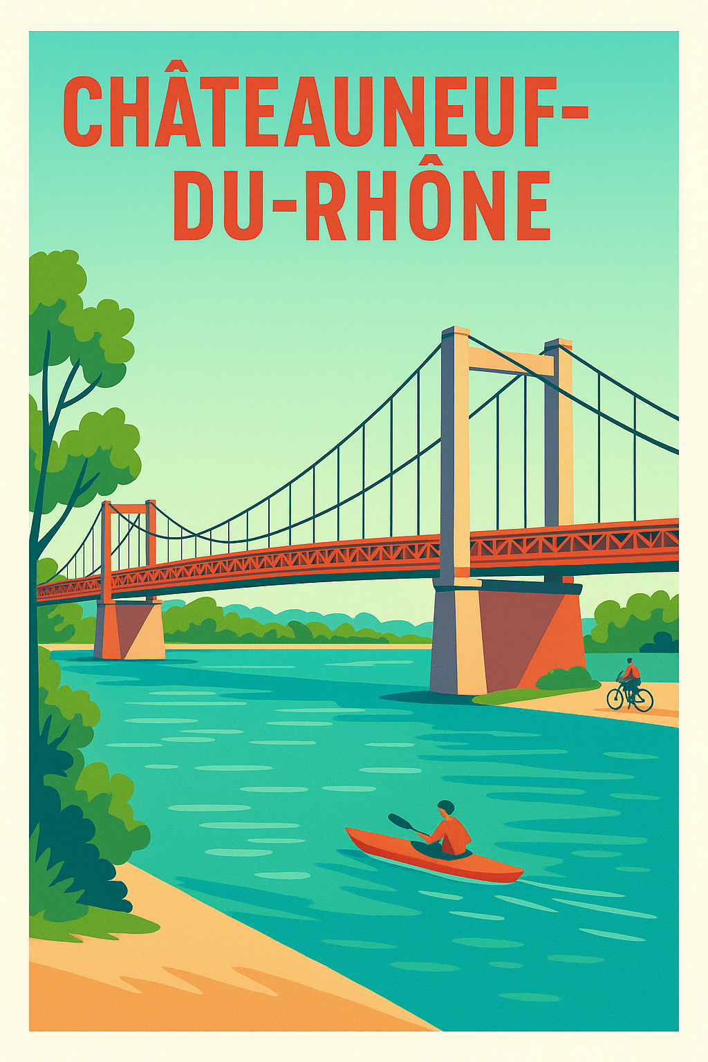 Affiche de Châteauneuf-du-Rhône - L'évasion sur le Rhône