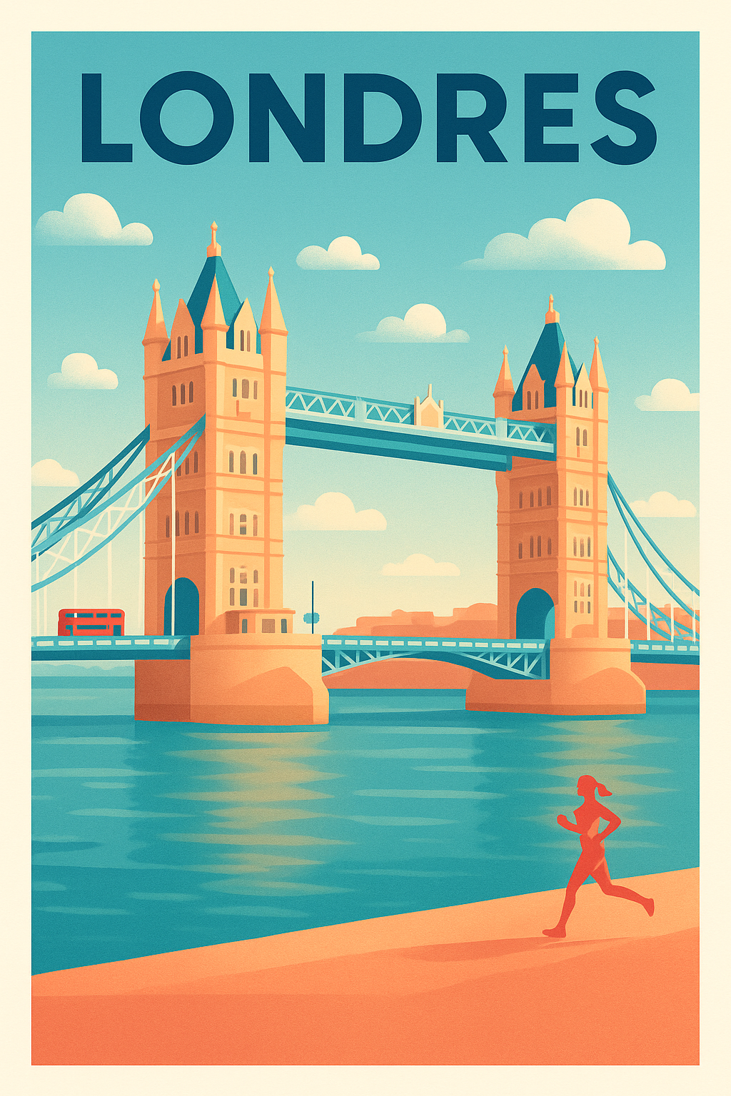Affiche de Londres - L'iconique Tower Bridge en lumière douce
