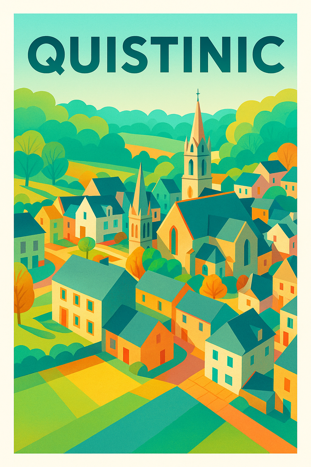 Affiche de Quistinic - Charme bucolique au cœur de la campagne bretonne