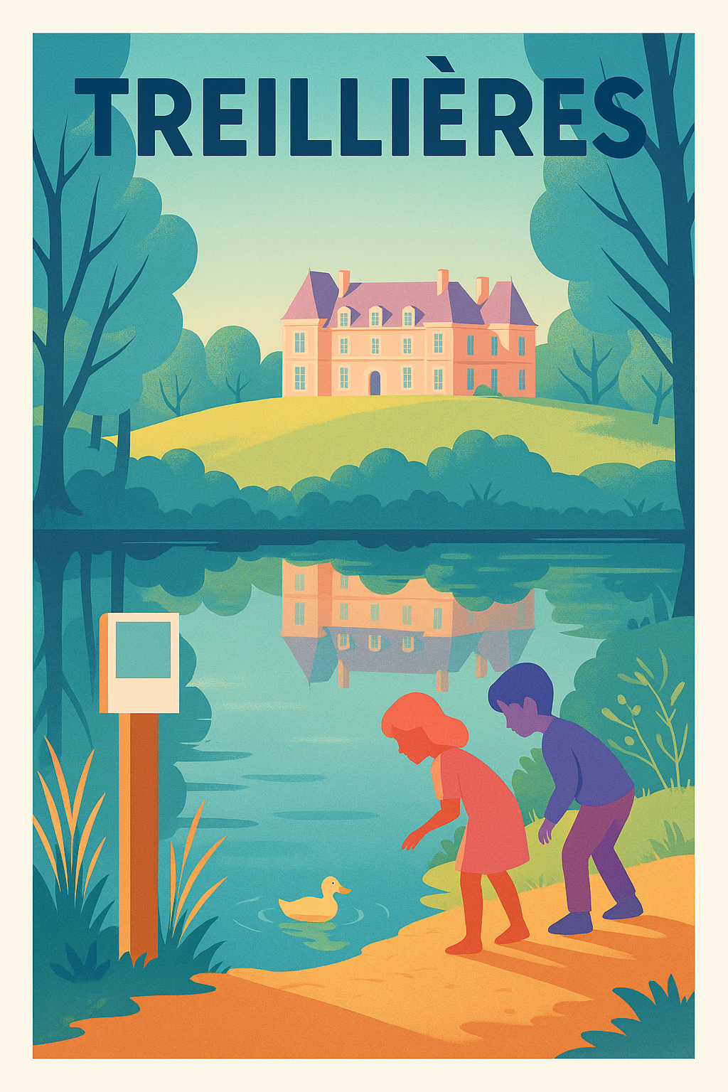 Affiche de Treillières - Un havre de paix au bord de l'eau