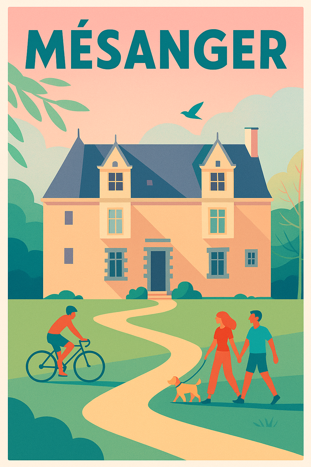 Affiche de Mésanger - Charme et douceur de vivre