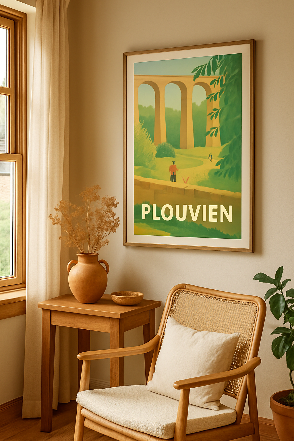 Mise en situation Affiche de Plouvien - Évasion bucolique entre nature et patrimoine