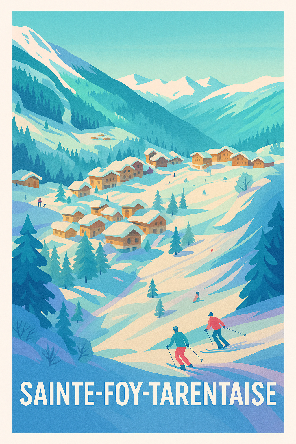 Affiche de Sainte-Foy-Tarentaise - Charme alpin et glisse authentique