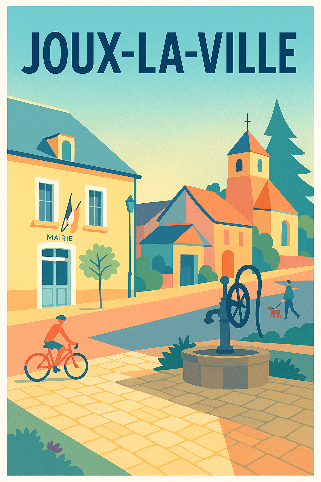 Affiche de Joux-la-Ville - Charme et sérénité au cœur du village