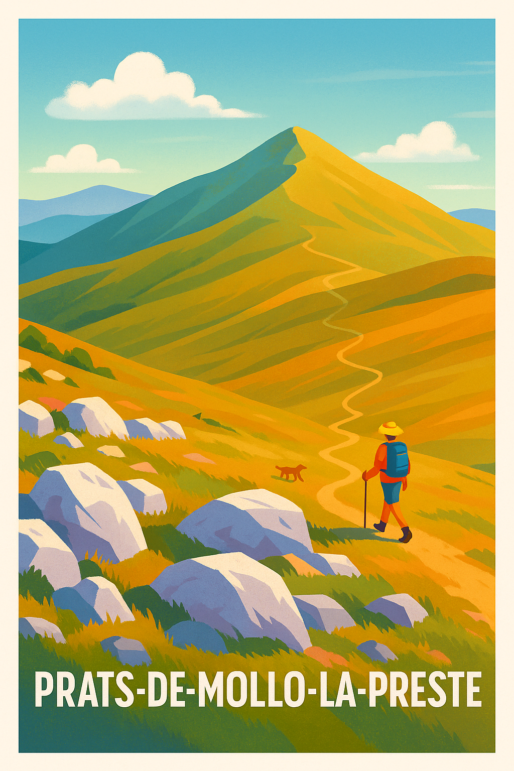 Affiche Prats-de-Mollo-la-Preste — L'Appel des Montagnes Sauvages · poster d'art de Prats-de-Mollo-la-Preste