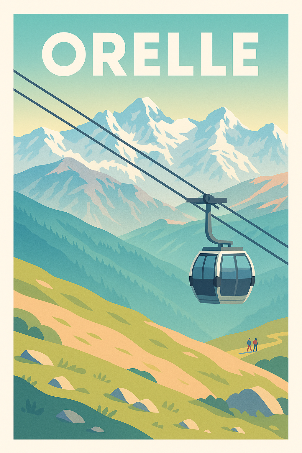 Affiche de Orelle - Évasion et sommets alpins