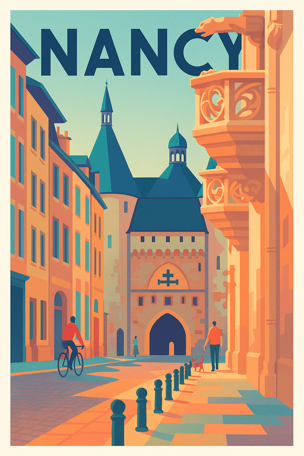 Affiche de Nancy - L'élégance historique au fil des rues