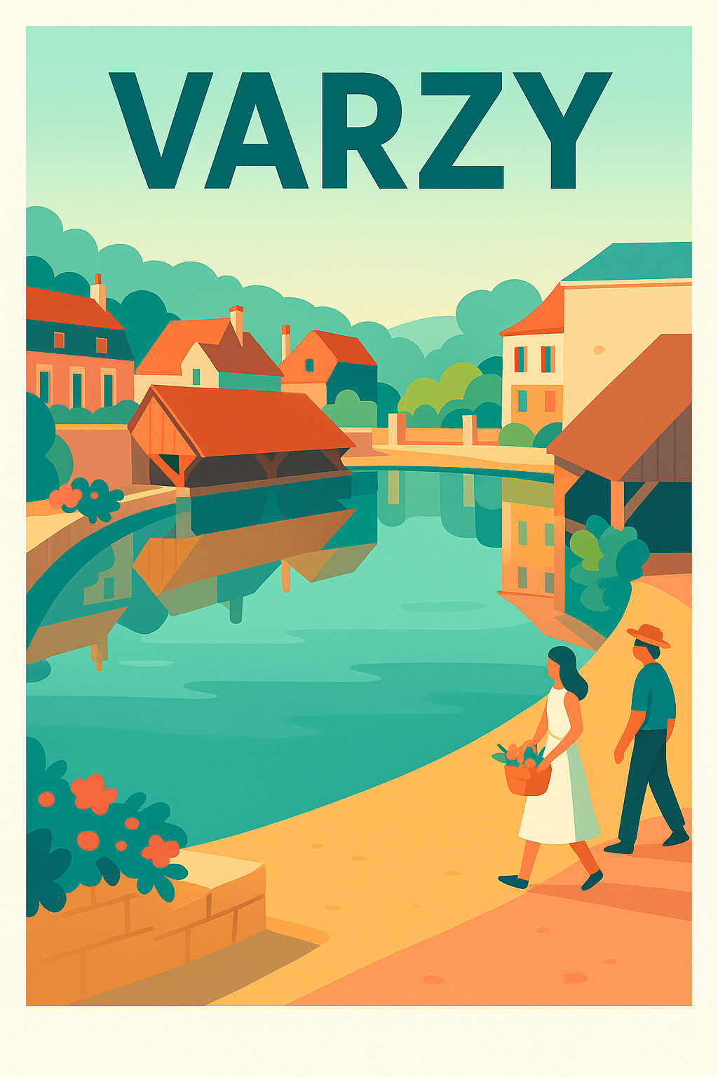 Affiche de Varzy - Charme bucolique au bord de l'eau