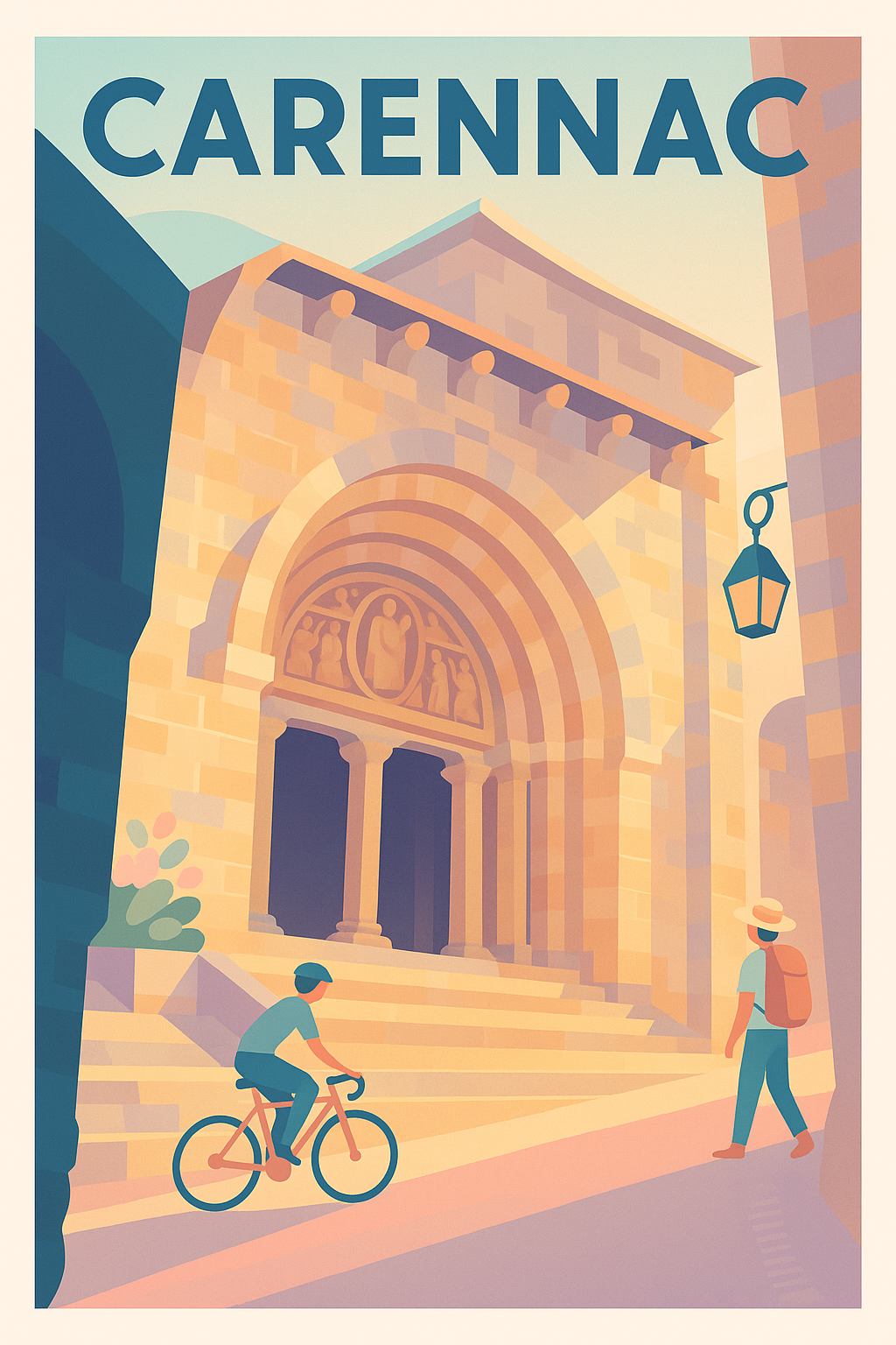 Affiche Carennac — Voyage au cœur d'une cité médiévale · poster d'art de Carennac