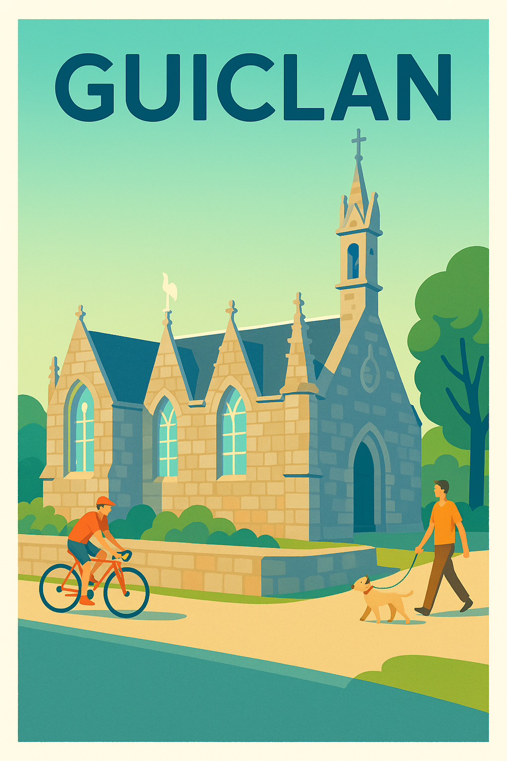 Affiche de Guiclan - Charme et sérénité en Bretagne